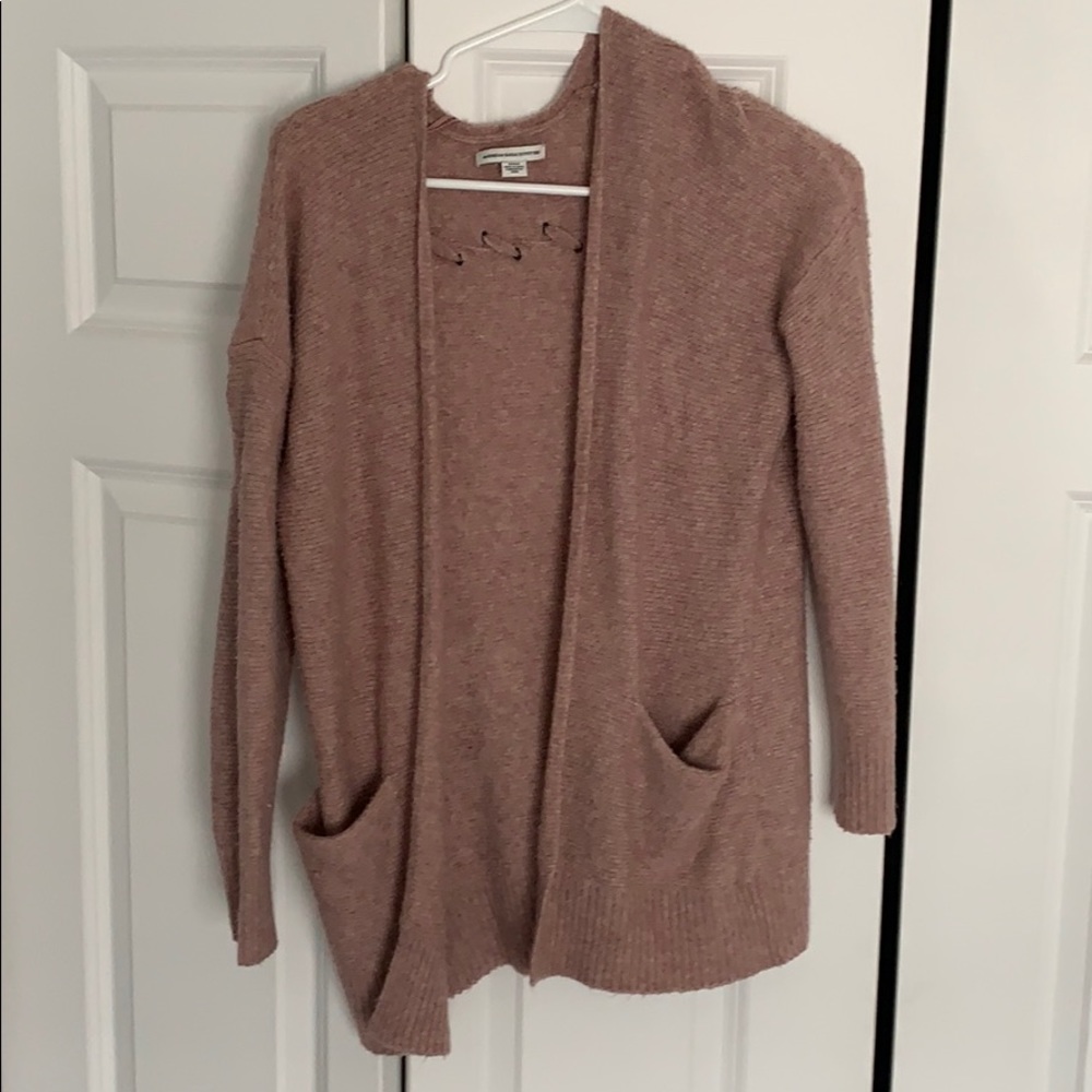 Pink American Eagle Cardigan